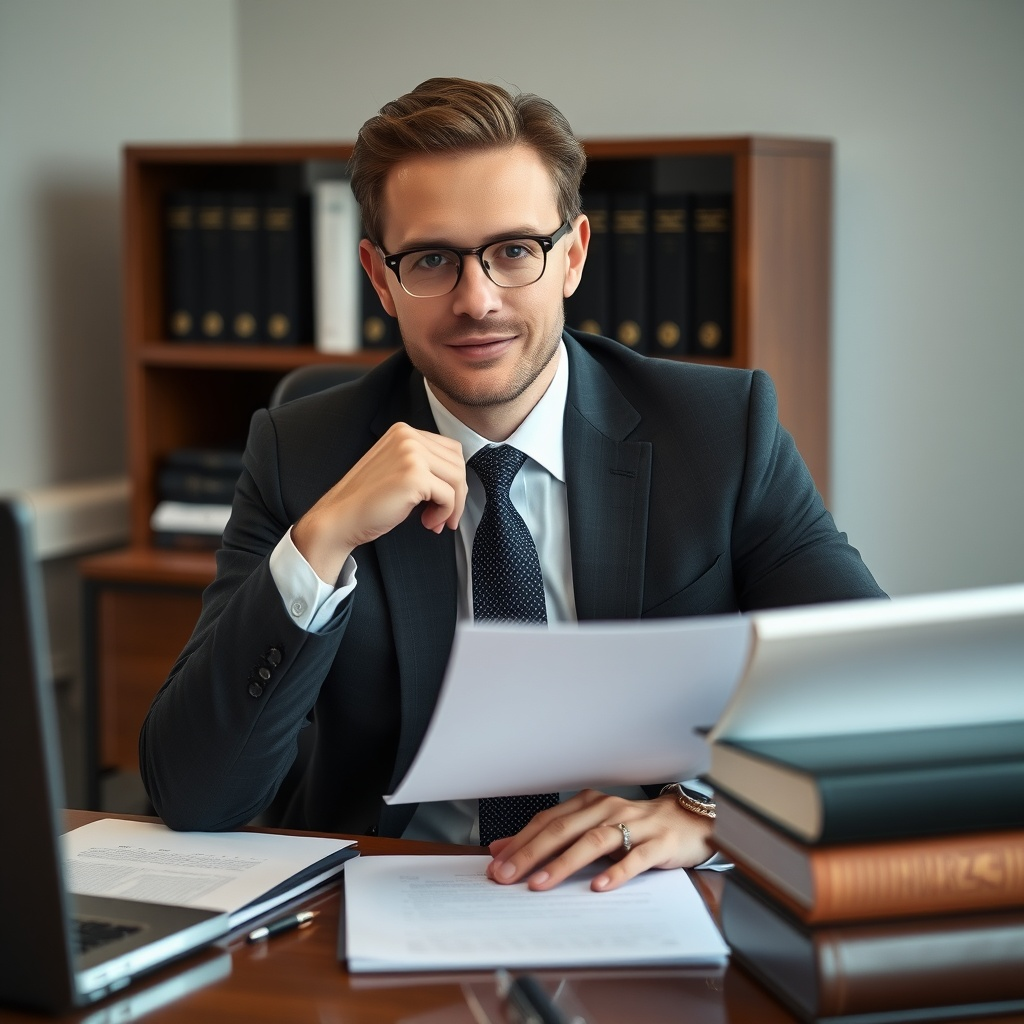 426d85e8-74b7-4a6d-ace5-d55546b8504e_neuroflash-German_well-dressed_lawyer_sitting_at_his_desk_and_1757192847